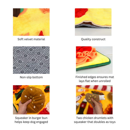 Hotdog McSnuffin Nosework Mat